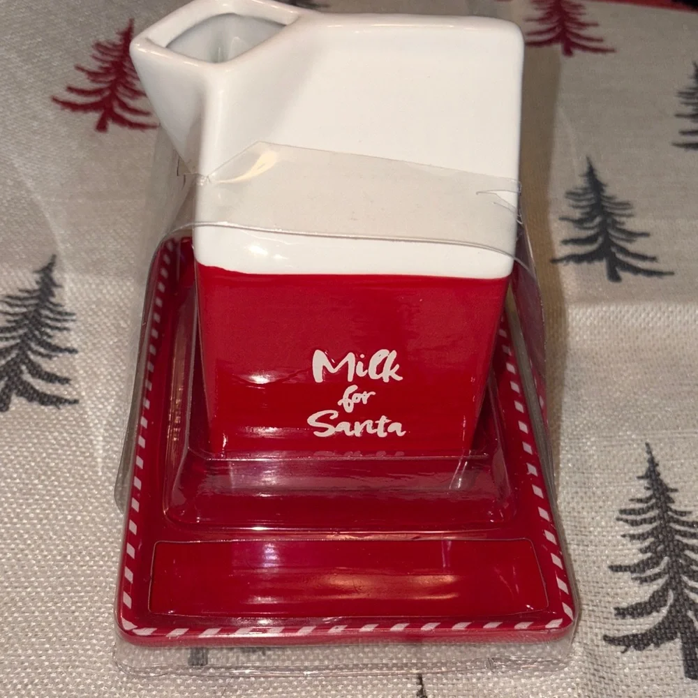 Target Bullseye Playground Christmas 2025 Ceramic Santa Milk and Cookie Set
